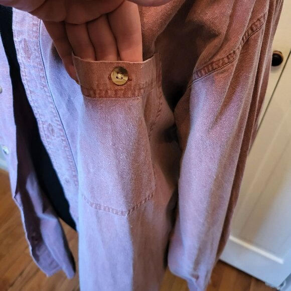 Men's Red Head Faded Burgundy Button Up Shirt XXL Western Grunge Skater Gorpcore - Picture 4 of 10